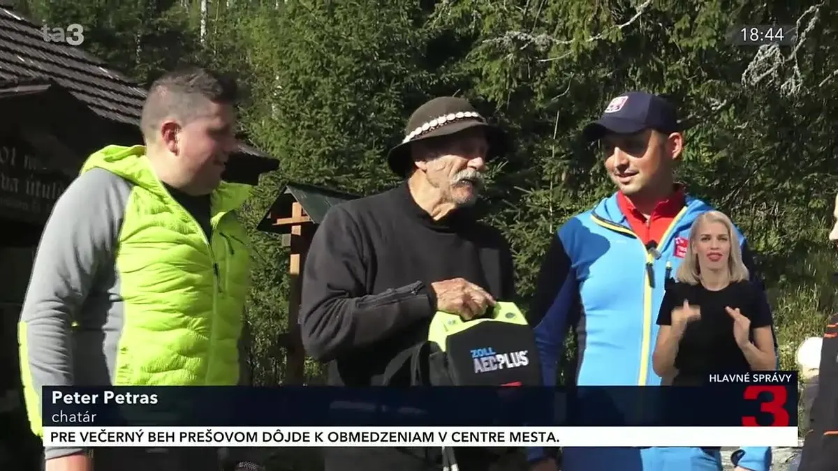 Defibrilátor na Rainerovej chate vo Vysokých Tatrách